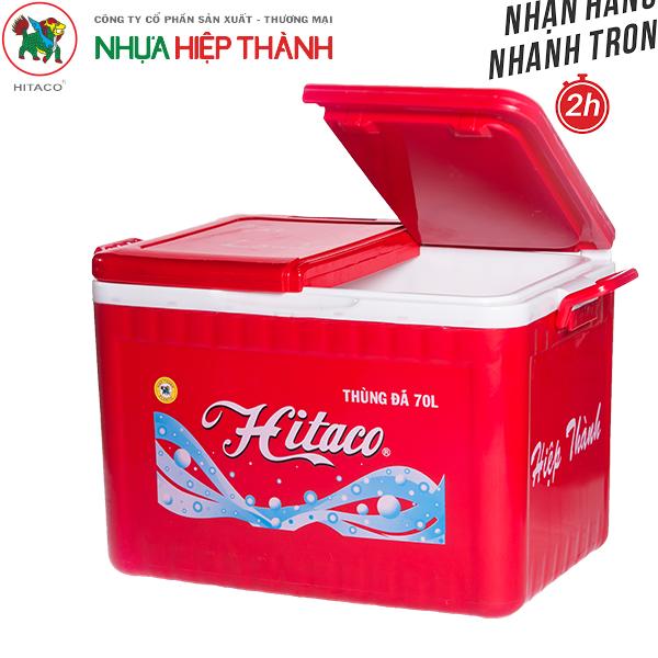 [HCM]THÙNG ĐÁ HITACO 70 LÍT   HIỆP THÀNH CAO CẤP-Kích thước: 60.6 x 42.0 x H 44.0 CM-GIAO NHANH 2H