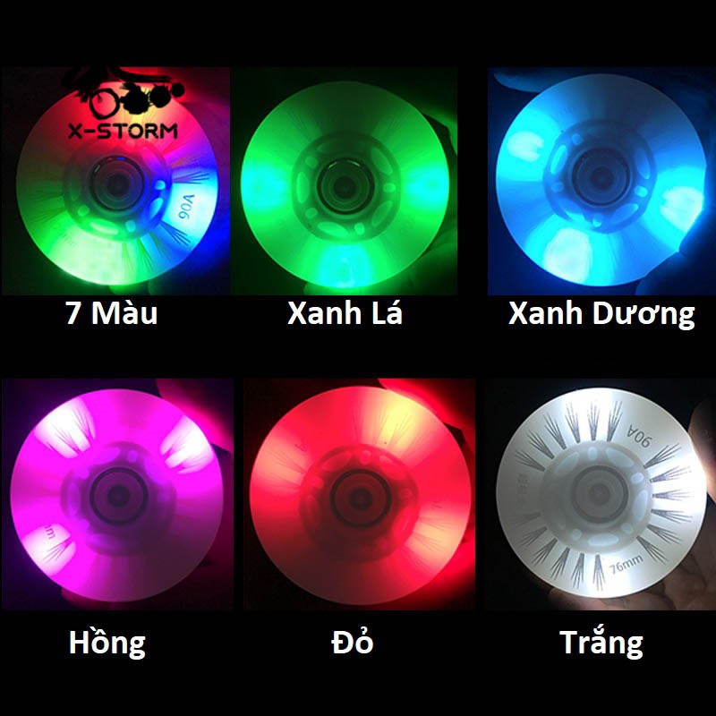 bánh xe patin nhiều cỡ
