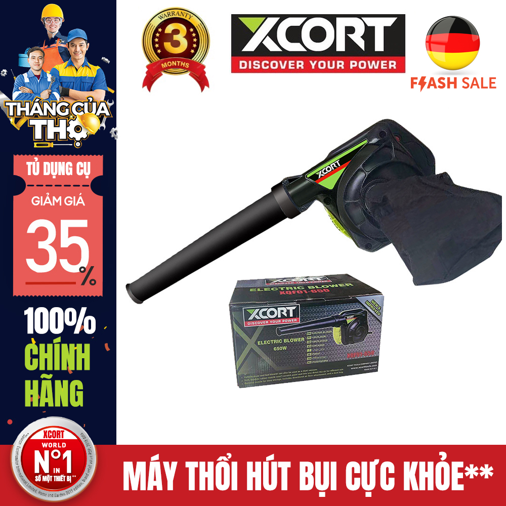 Máy thổi bụi xcort 650w-máy hút bụi xcort 650w