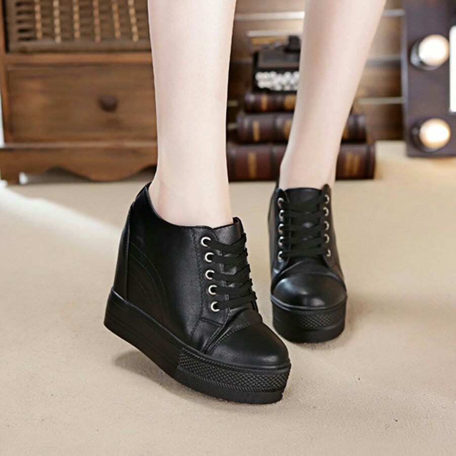 Giày nâng đế nữ 11p chất da siêu đẹp mã MH99 giày sneaker nữ độn đế mùa hè