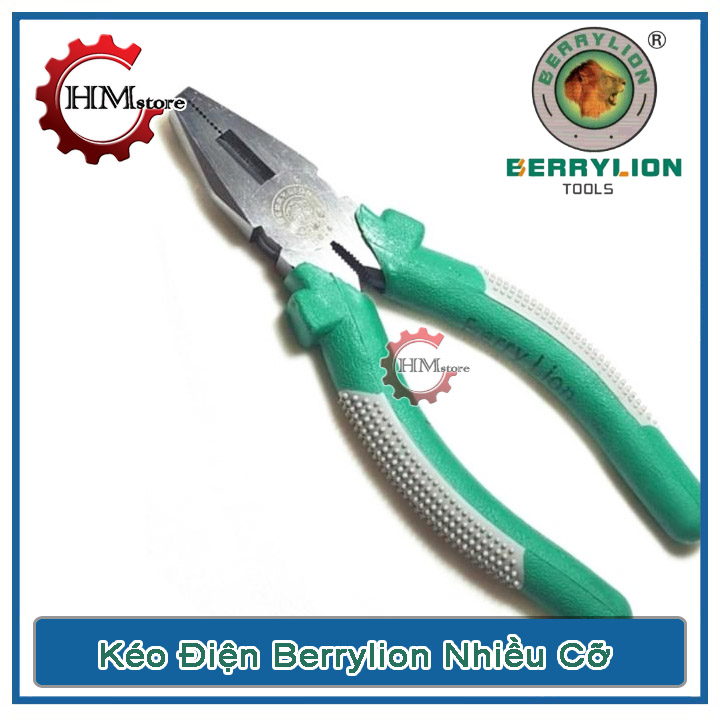 Kiềm điện Berrylion - Nhiều kích thước 5inch 6inch 7inch 8inch - kìm điện đa năng, kềm đa năng, bộ kiềm sửa điện - Thương hiệu Sư Tử - HẢI MY STORE