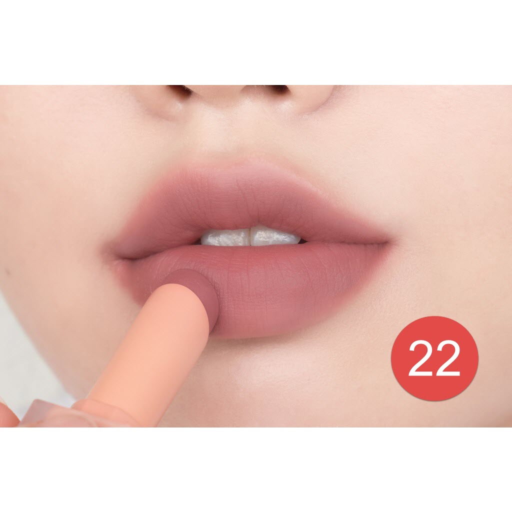 HOÀN TIỀN 15% - [Hàn Quốc] Son thỏi Siêu Lì Cao Cấp Hàn Quốc Romand New Zero Matte Lipstick 3g