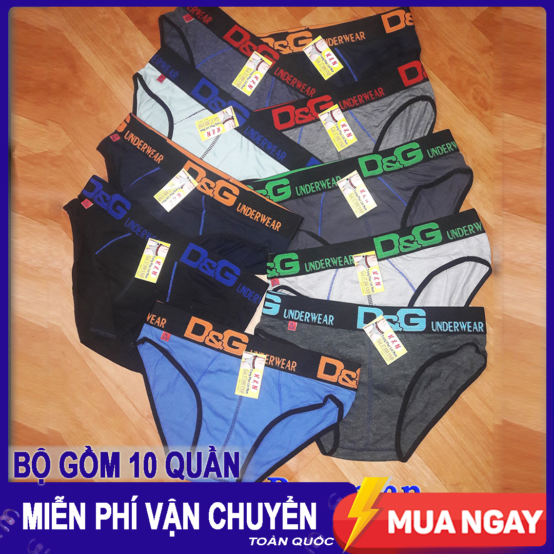 [HCM]COMBO 10 Quần LÓT Nam - Nhiều Màu và Logo