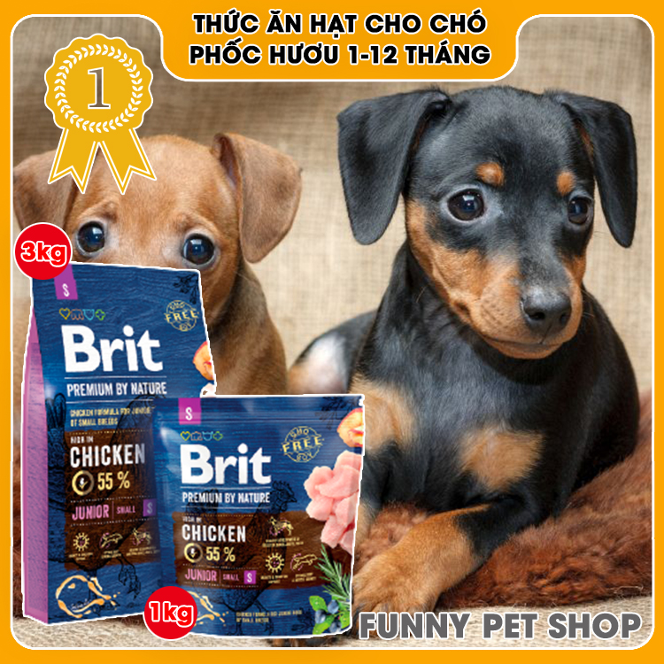 Thức ăn khô cho chó con Phốc Hươu 1-12 tháng tuổi vị thịt gà cao cấp