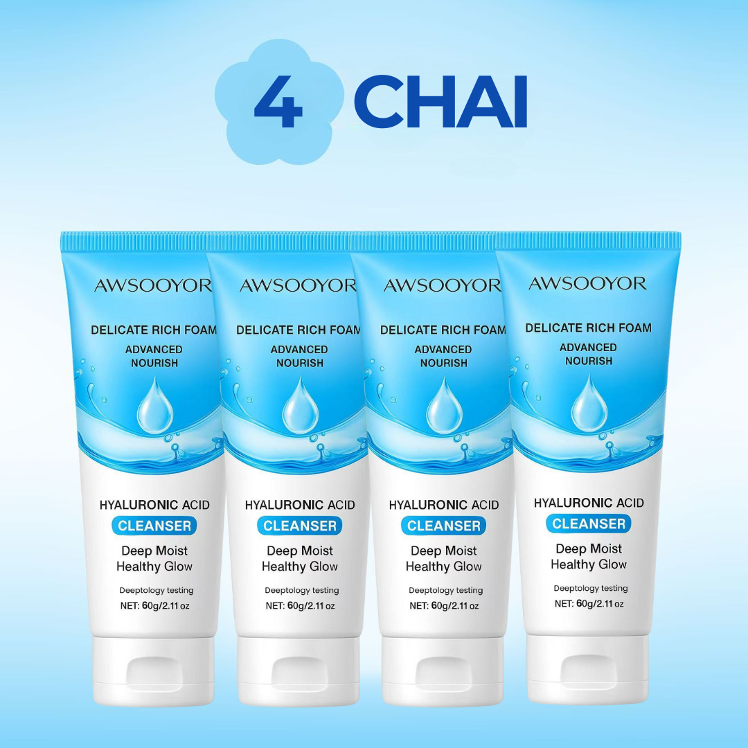 AWSOOYOR Sữa rửa mặt Amino Acid mang lại cảm giác da sạch thoáng, cảm giác ẩm mượt dễ chịu, hỗ trợ làm giảm dầu thừa, phù hợp nhiều loại da, thích hợp cho cả nam & nữ, 60g - 6