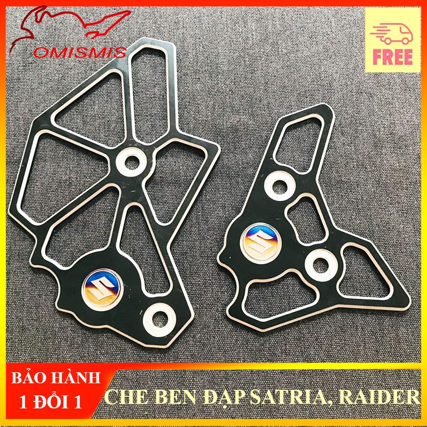 Bộ che ben đạp che ben dầu cnc cao cấp dành cho xe máy satria raider fi 150