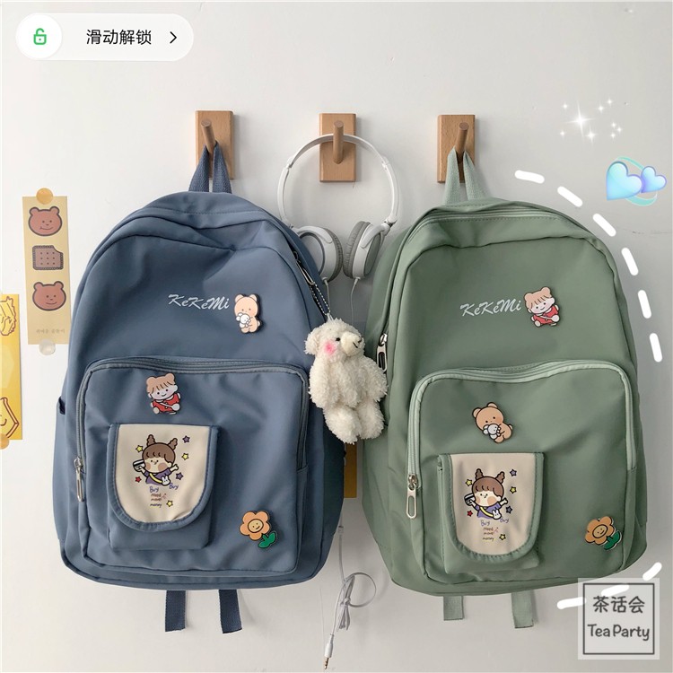 Balo Ulzzang Chống Nước, Balo Đi Học, Balo Du Lịch KEKEMI