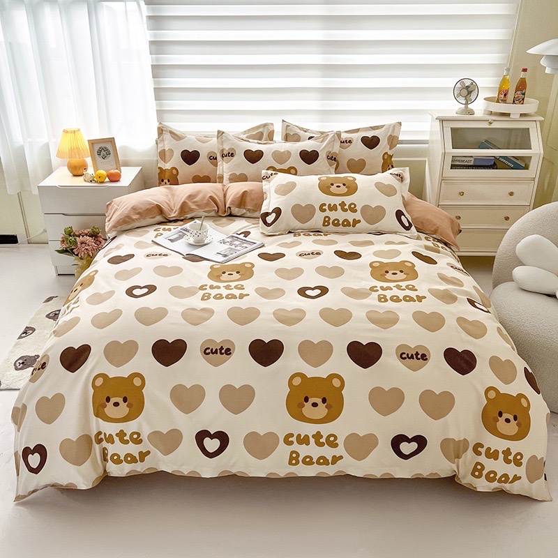 SET 4 món Cotton Poly --- miễn phí bo chun drap ga giường