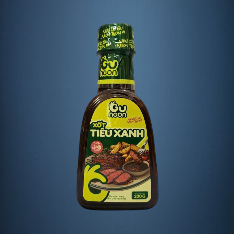 GUNGON - chai 200g - SỐT TIÊU XANH / Green Pepper Sauce