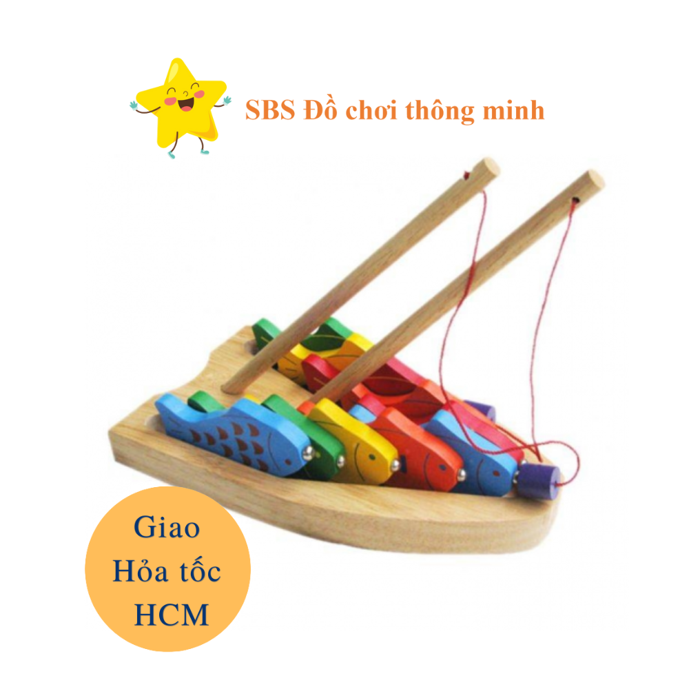 Bộ Câu 10 cá số - Đồ chơi gỗ Winwintoys vừa chơi vừa học