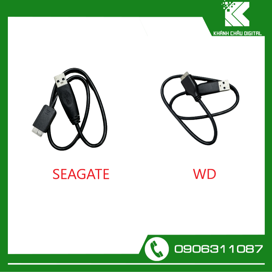 Cáp ổ cứng di động 3.0 hiệu Seagate ,WD - hàng zin