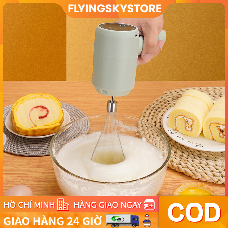 Máy đánh trứng điện - máy trộn cầm tay không dây tại nhà làm bánh kem đánh trứng