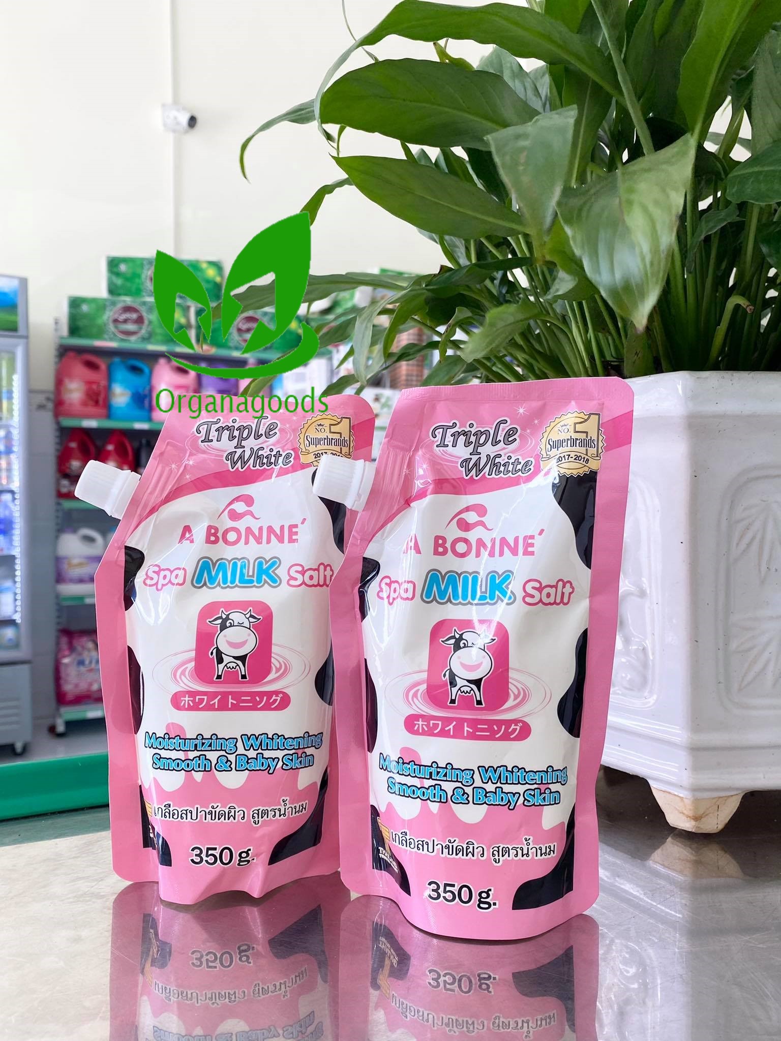 Muối tắm sữa bò tẩy tế bào chết a bonne spa milk salt 350g