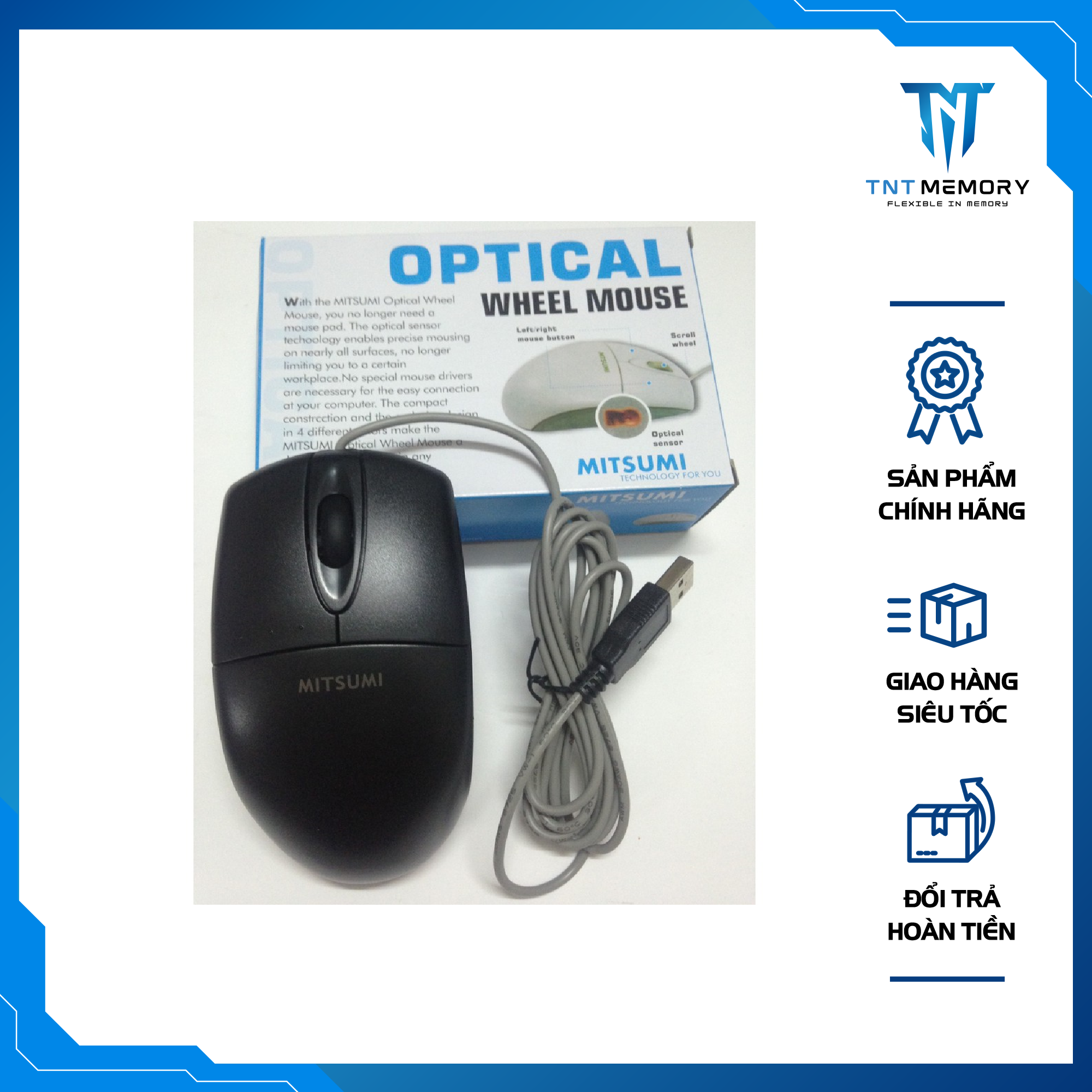 Chuột quang mitsumi 6703 lớn - chính hãng- bảo hành 12 tháng