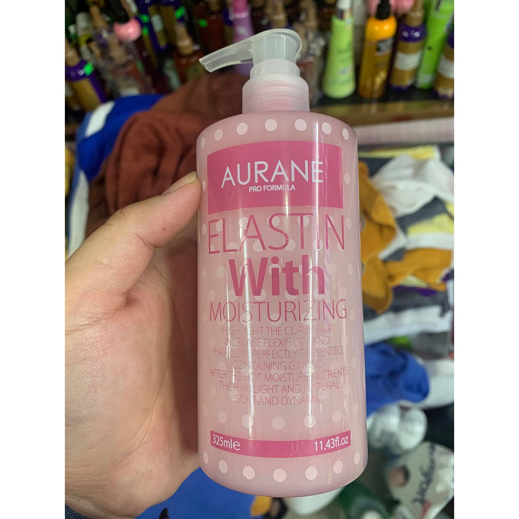 Gel dưỡng tạo kiểu tóc xoăn Aurane Elastin with Moisturi g 325ml