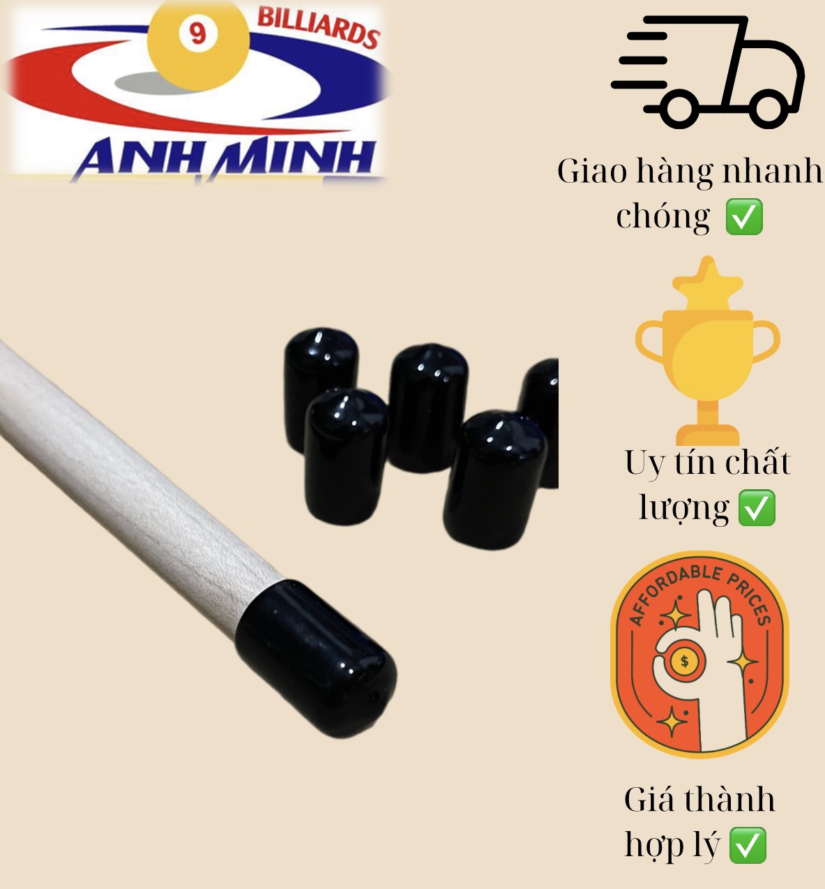 Đồ chụp đầu cơ bida Hàn Quốc 19k/c