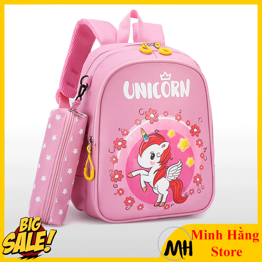 [SIZE MẪU GIÁO- CAM KẾT CHẤT XỊN] Balo trẻ em siêu nhẹ ngộ nghĩnh chống nước 3-6 tuổi, cặp sách mầm non cho bé gái, bé trai
