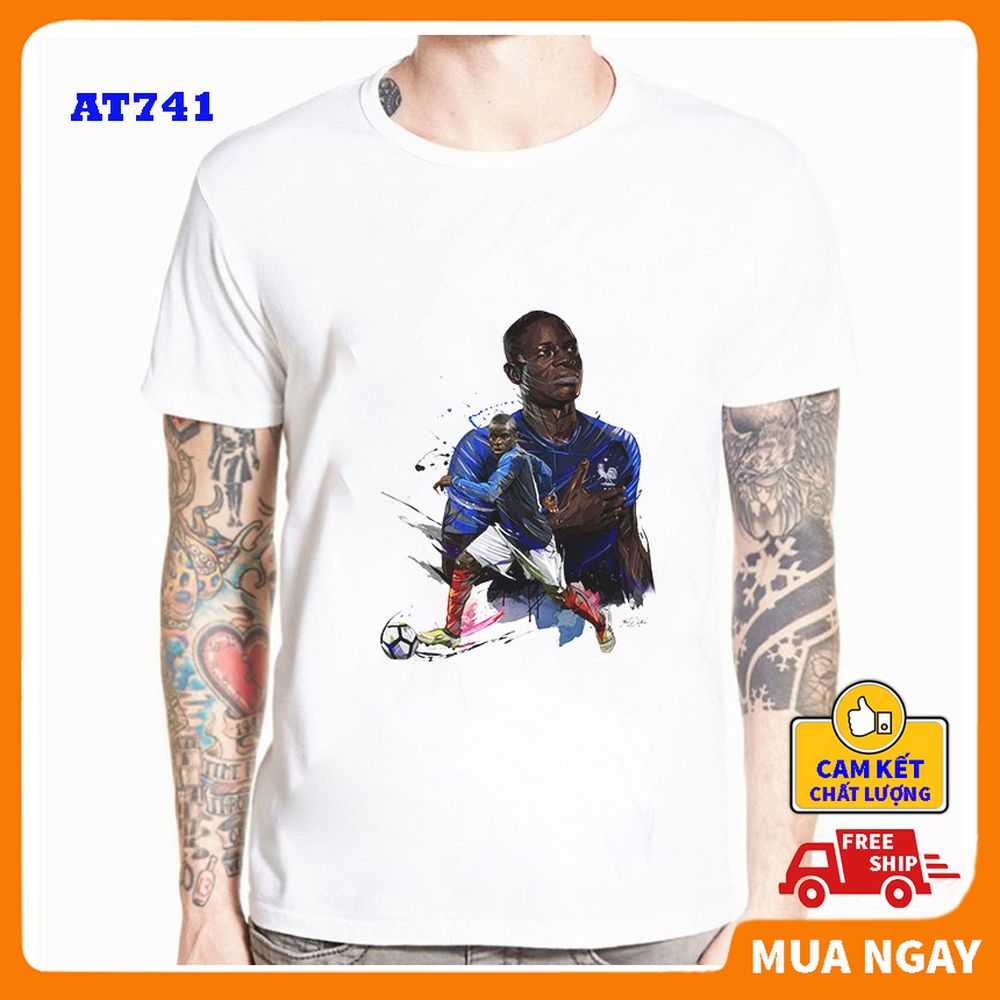 Áo thun nam nữ ABATI chất liệu thun có giãn rẻ đẹp thoáng mát thấm hút mồ hôi in hình MESSI Vs RONALDO cực chất phù hợp với nhiều độ tuổi