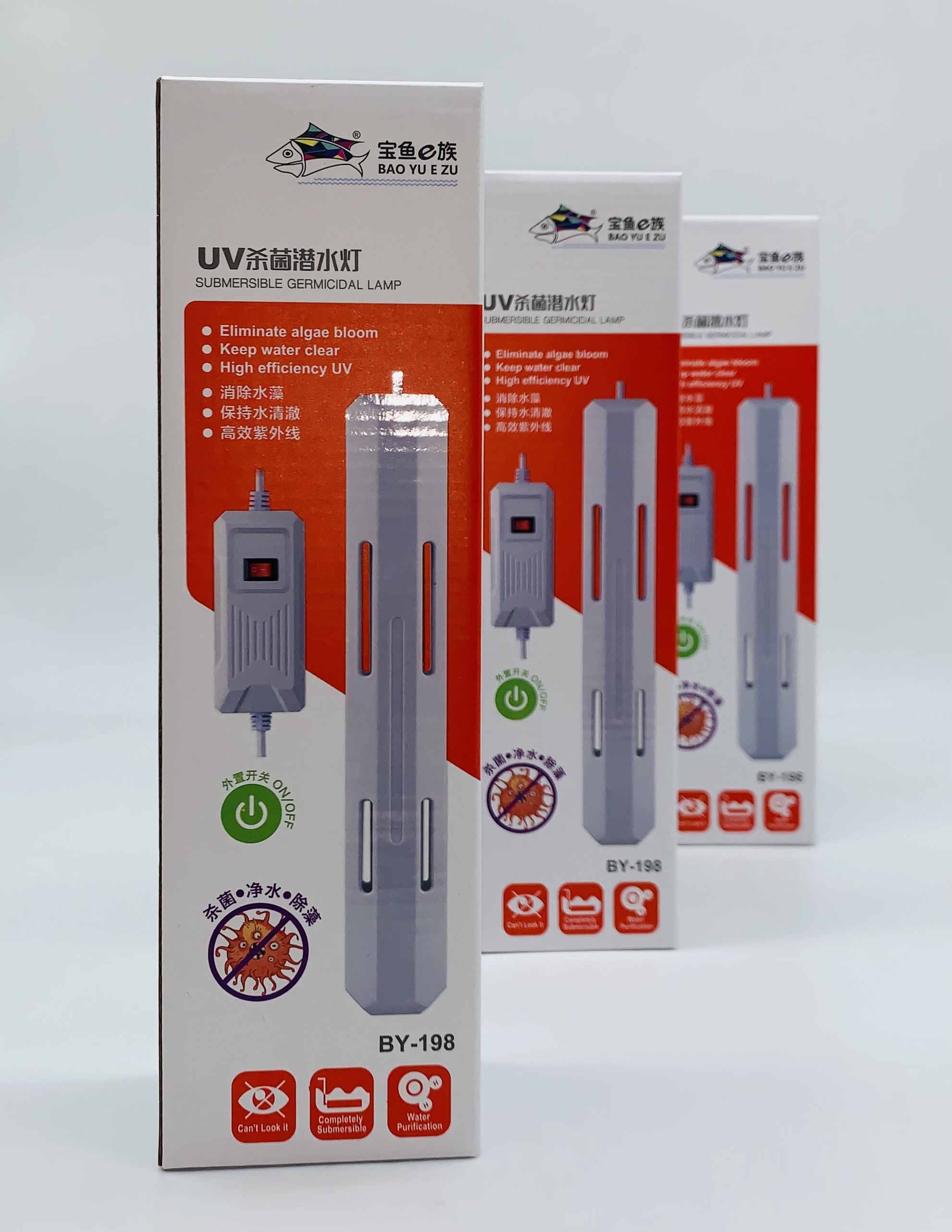 Đèn uv baoyu by 5w – 11w cho hệ thống lọc tràn bể cá