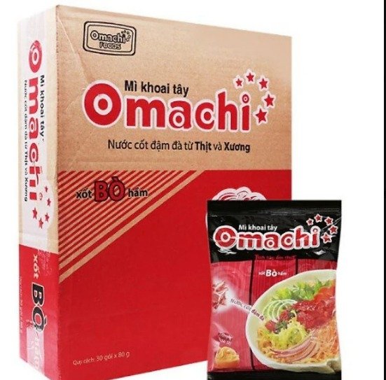 Combo 5 gói mì Omachi sườn hầm/ sốt bò hầm/ spageti
