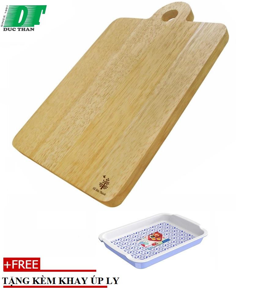 [HCM]Thớt quai tròn Gỗ Đức Thành 03013- TẶNG KÈM KHAY ÚP LY