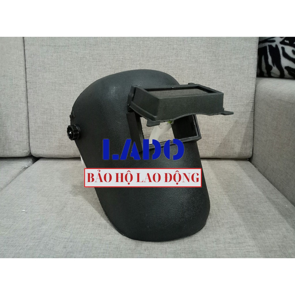 Mặt nạ hàn đội đầu 2 lớp mắt kính trắng và đen Blue Eagle 633P
