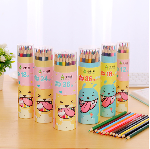 Bút chì màu chuyên nghiệp dạng cốc 12,18,24,36_Đồ dùng học tập dễ thương loại tốt