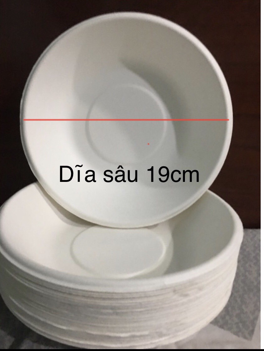 Set 10 tô giấy bã mía 680ml