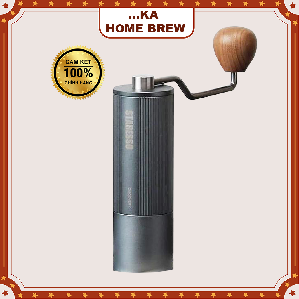 Cối xay cà phê STARESSO, Máy xay cà phê cầm tay lưỡi thép Thụy Sĩ tích hợp màng lọc - KaHomebrew