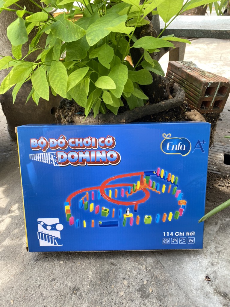 Bộ đồ chơi cờ domino 114 chi tiết hkm Enfa