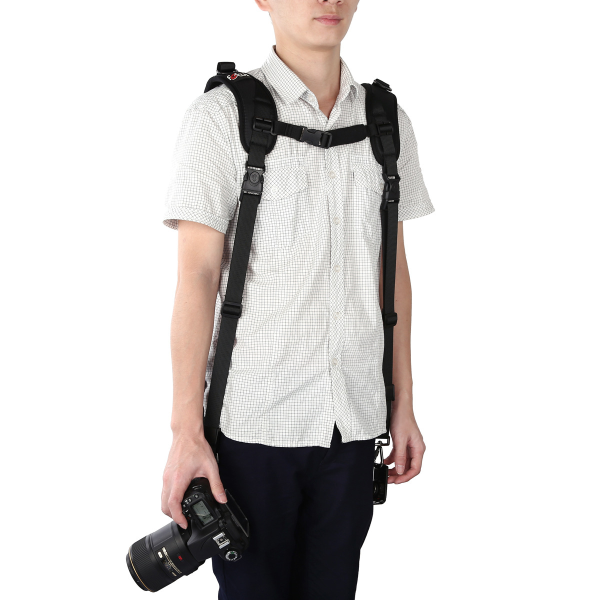 Dây đeo máy ảnh đôi thao tác nhanh FOCUS double quick strap đeo được 2 máy