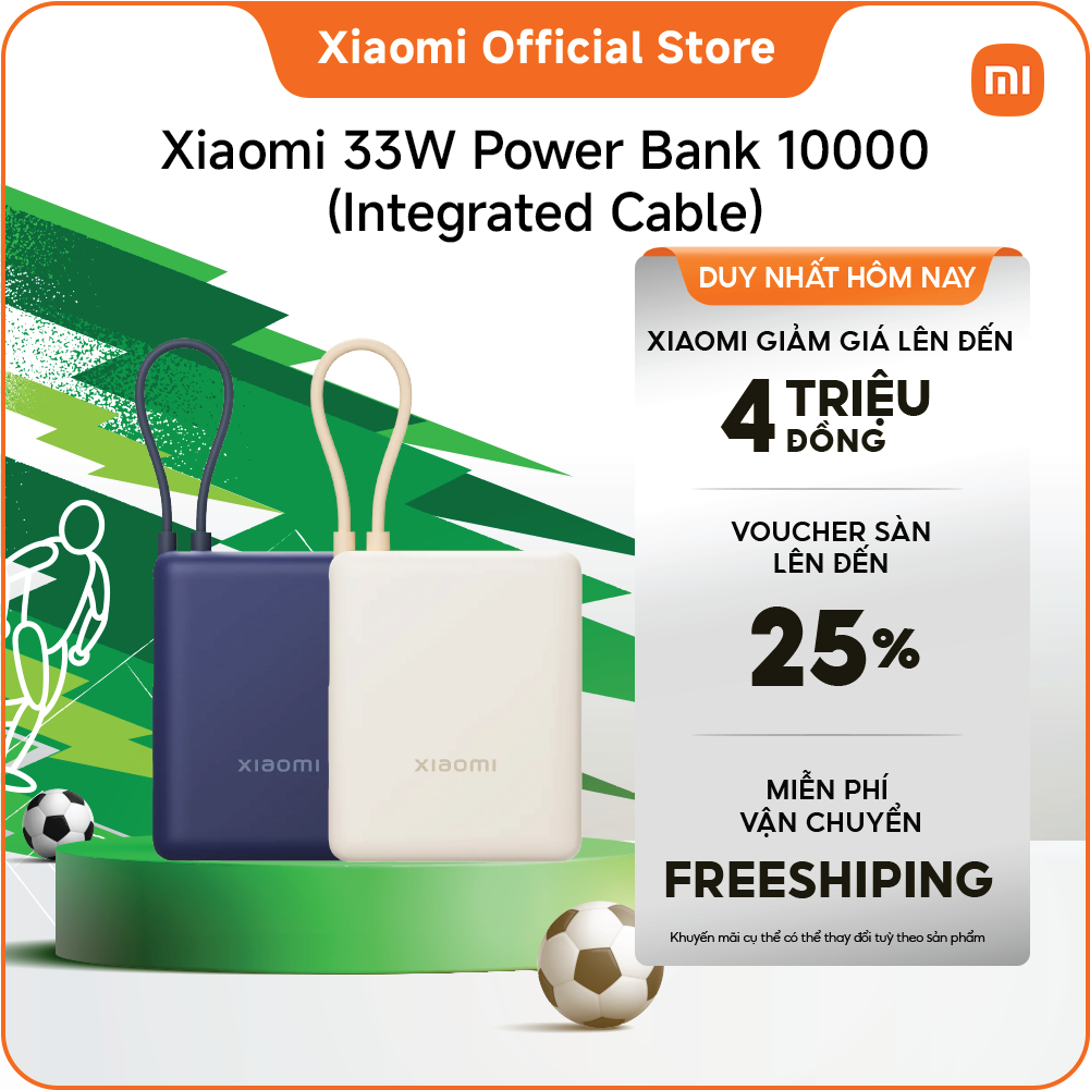 Xiaomi 33W Power Bank 10000mAh (Integrated Cable)