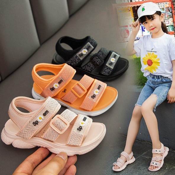 Sandal bé gái dép quai hậu cho trẻ em gái thiết kế Hàn Quốc bền đẹp thích hợp đi học đi chơi