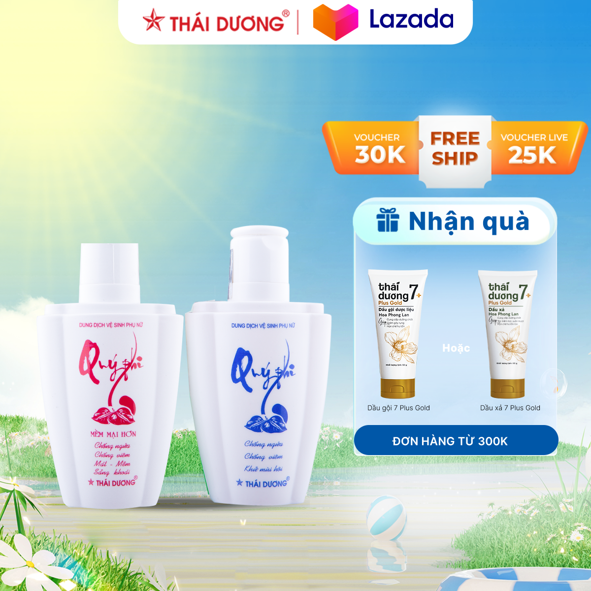 Dung dịch vệ sinh phụ nữ quý phi sao thái dương 120ml