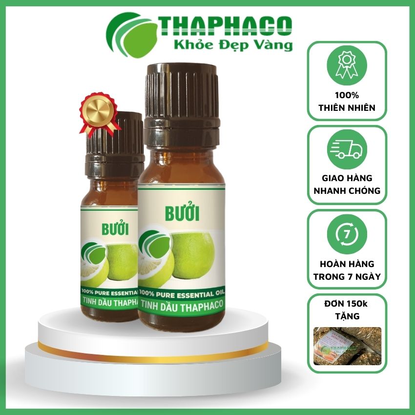 Tinh Dầu Vỏ Bưởi 10ml Nguyên Chất Không, Chứa Cồn Thaphaco