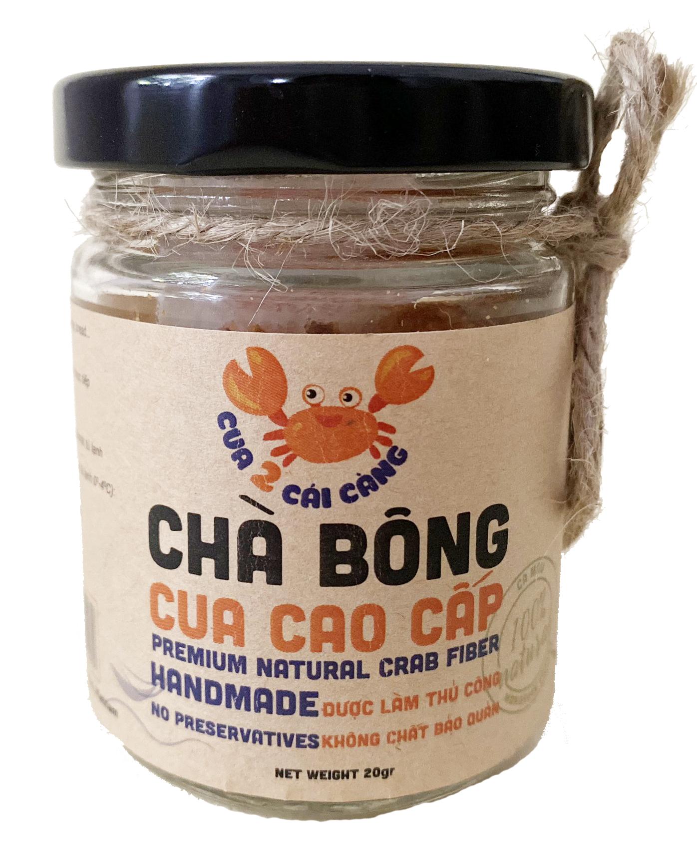 Chà Bông Cua Cao Cấp – Premium Natural Crab Fiber