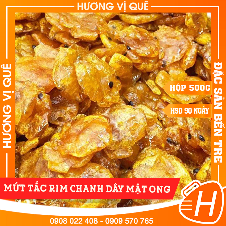 Mứt tắc rim chanh dây mật ong - hộp 500g - đặc sản bến tre