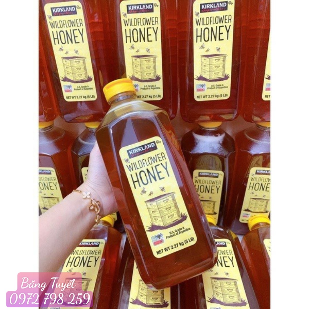 Mật Ong Kirkland Organic Honey Bears 2,27kg  Chuẩn Hàng Mỹ