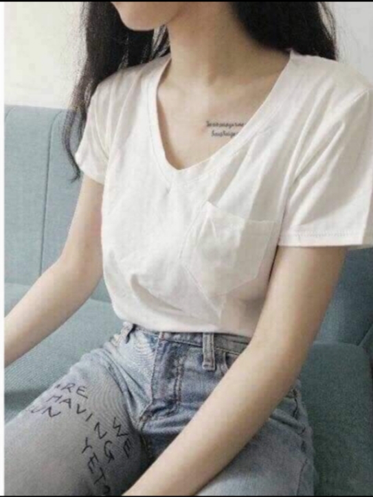 Áo thun cổ tim