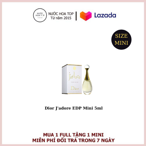 Nước hoa Mini chấm Dior, Nước hoa Dior J'adore 5ml , lưu hương 12h