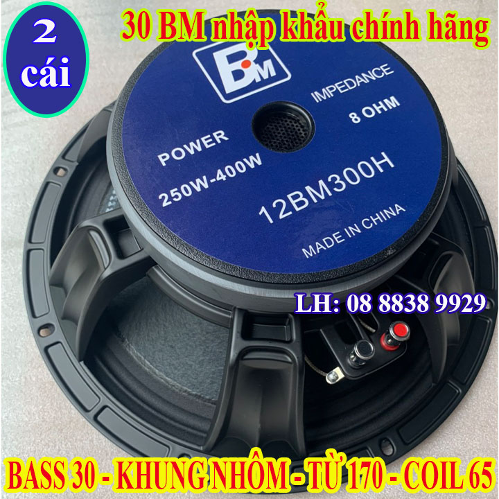 LOA BASS 30 BM TỪ 170 COIL 65 CAO CẤP NHẬP KHẨU - GIÁ 1 ĐÔI