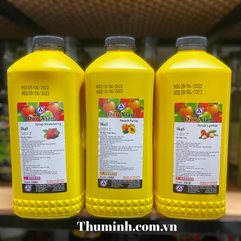 Siro douxian 2.5kg có đủ mùi vị