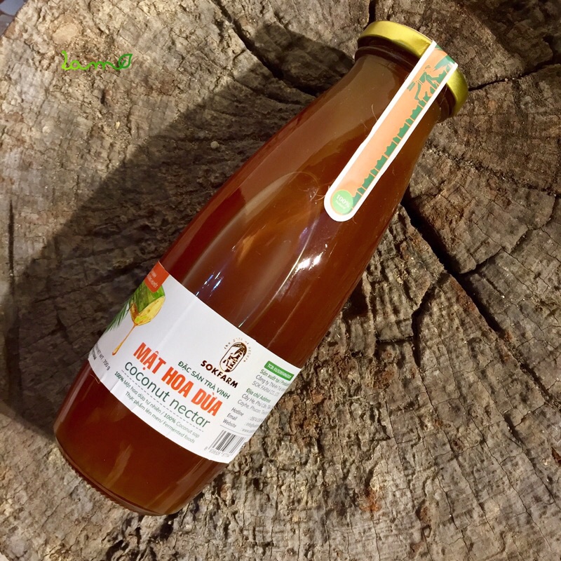 [Vegan] Mật hoa dừa tự nhiên (Sokfarm) – 100% mật hoa dừa tự nhiên - Chất tạo ngọt tự nhiên - Giúp Ổn định đường huyết - Giúp Ổn định tiêu hóa - Bù điện giải- Tăng cường hệ miễn dịch - Natural Coconut Nectar