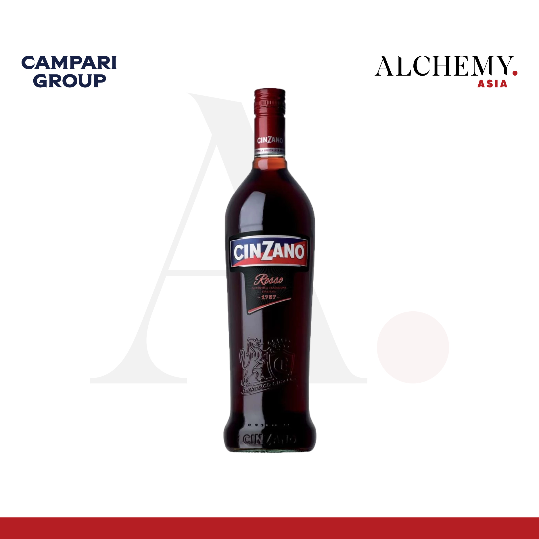 [MUA 2 TẶNG 1 ÁO] [Chính hãng] [Trên 18 tuổi] Rượu mùi Cinzano Rosso Vermouth 15% 1000ml