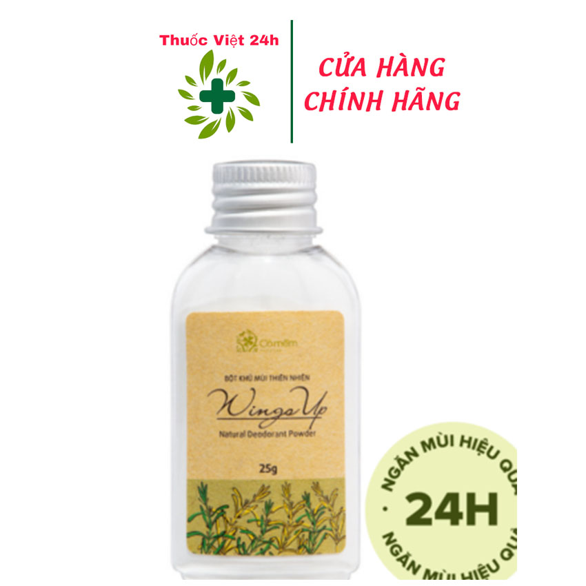 Bột Khử Mùi Thiên Nhiên Wings Up giúp hạn chế mồ hôi 20g - Thuocviet24h