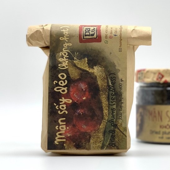 Gói ô mai mận sấy dẻo không hạt 300gr dã vị