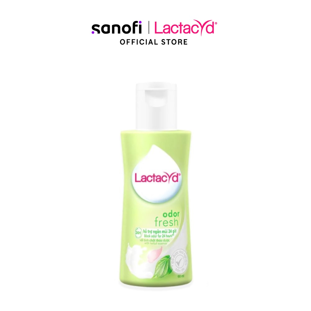 (Quà tặng Lactacyd) Dung Dịch Vệ Sinh Phụ nữ Lactacyd Odor Fresh Ngăn Mùi 24H 60ml