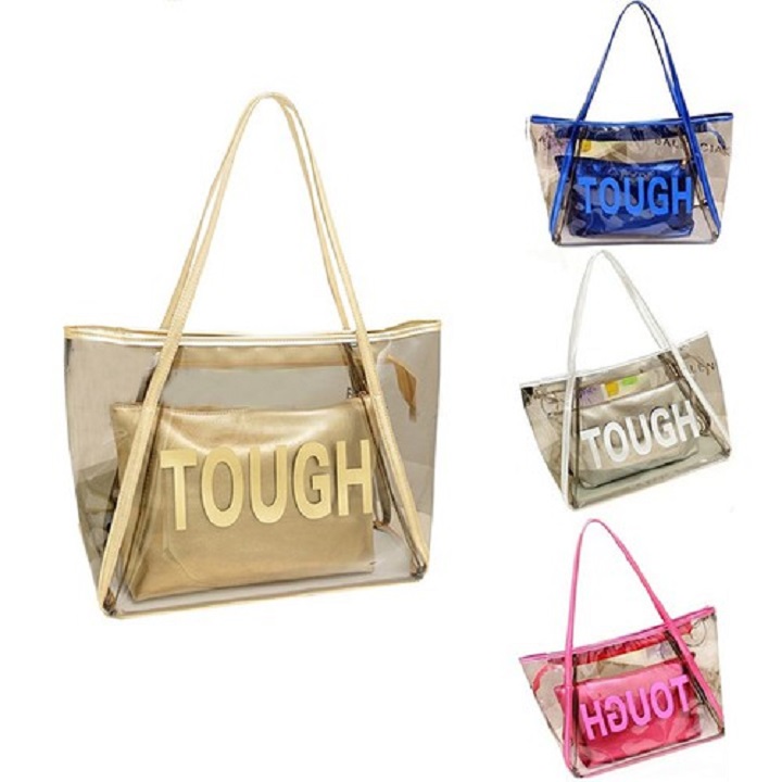 Túi xách nhựa , túi trong suốt nữ đựng vừa giấy A4