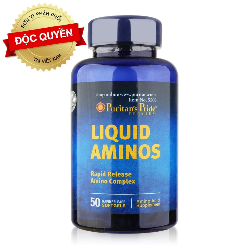 Sales 90% Viên uống tăng cường miễn dịch, phục hồi cho người mắc COVID ăn ngon, bồi bổ sức khỏe Puritan's Pride Liquid Aminos 50
