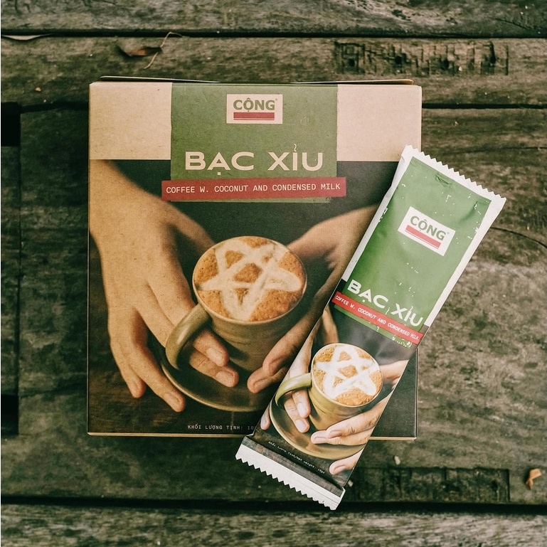 Cà phê bạc xỉu hoà tan c cộng cà phê 1 hộp 180gr